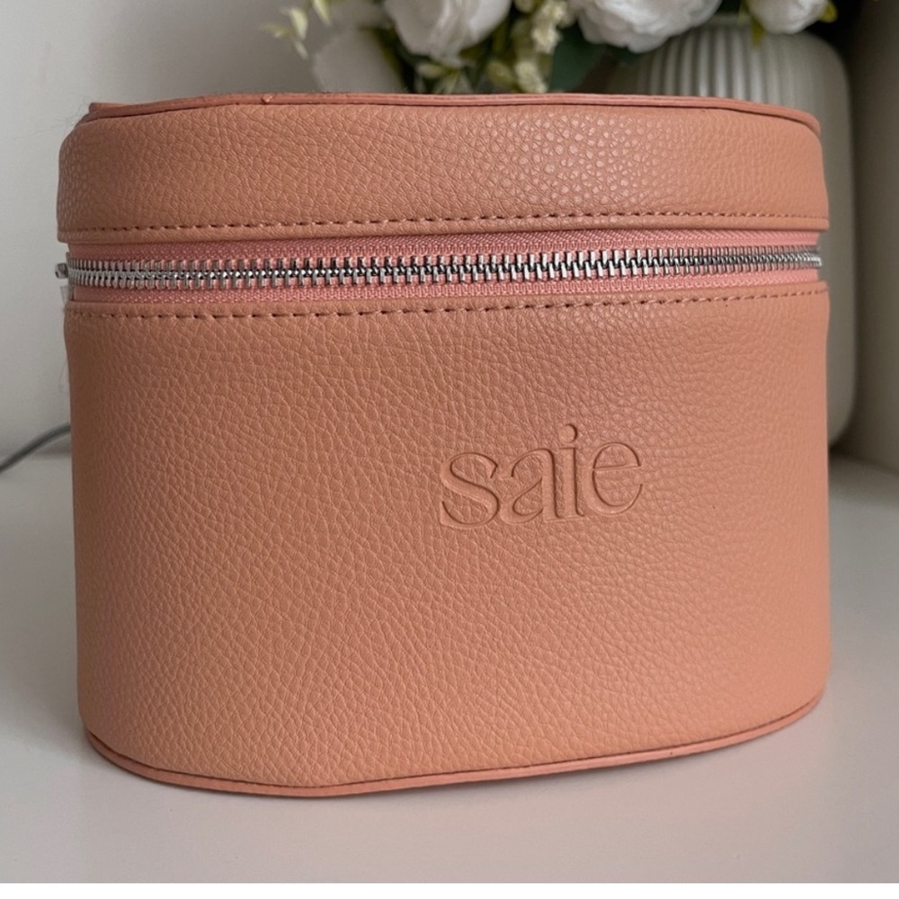Saie Peachy-Pink Cosmetic Bag - limited edition